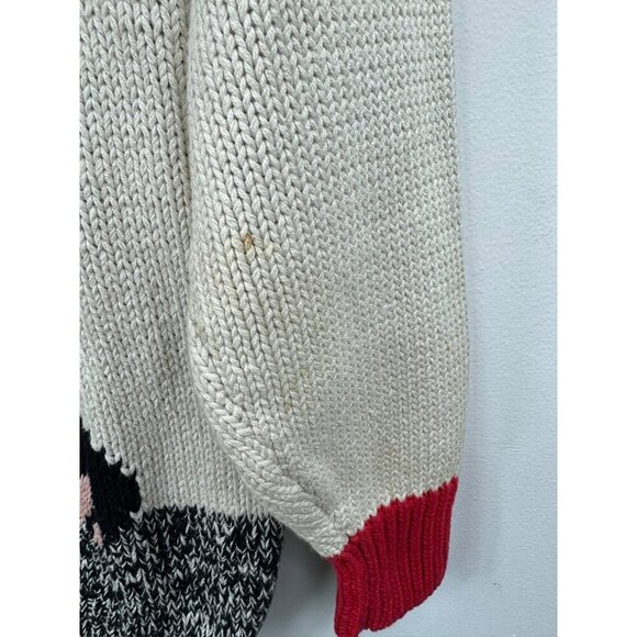 Vintage Neiman Marcus Exclusive Sweater Size S/M Intarsia Handknit Panda - Picture 4 of 8